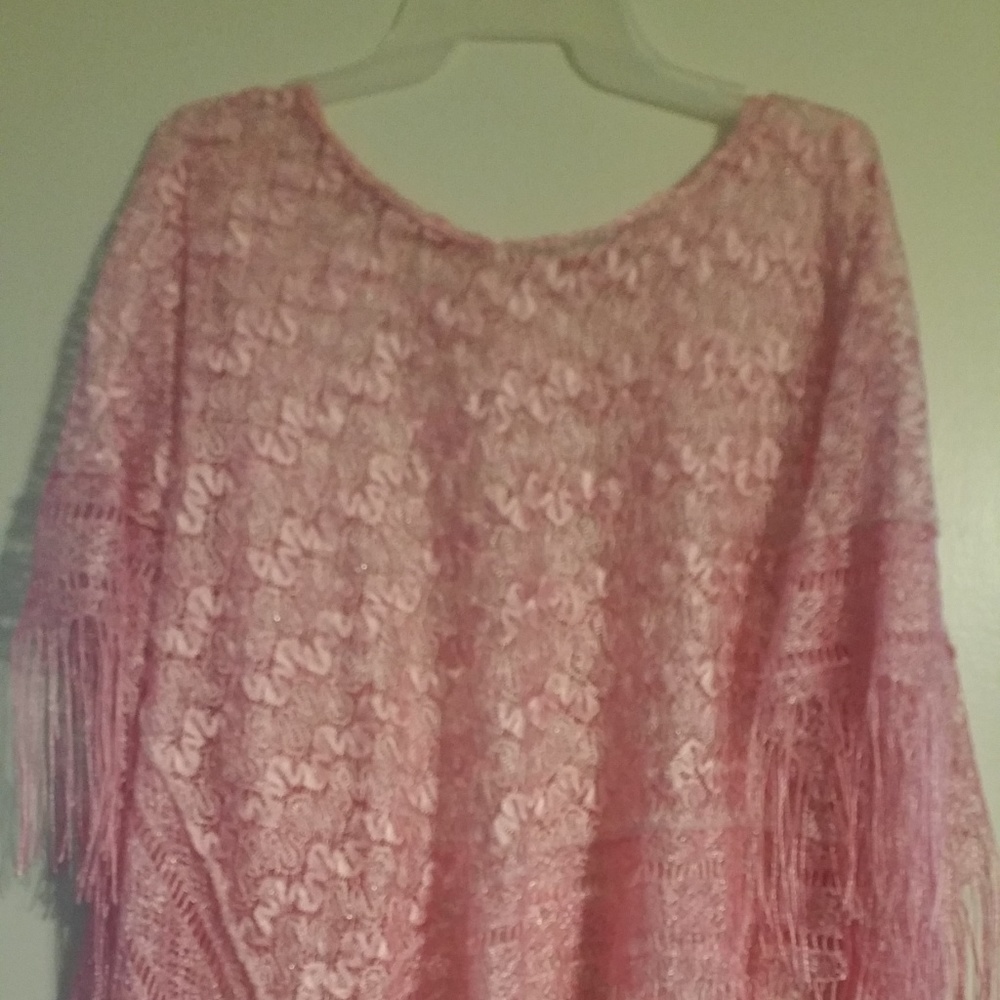 Vintage pink shaw